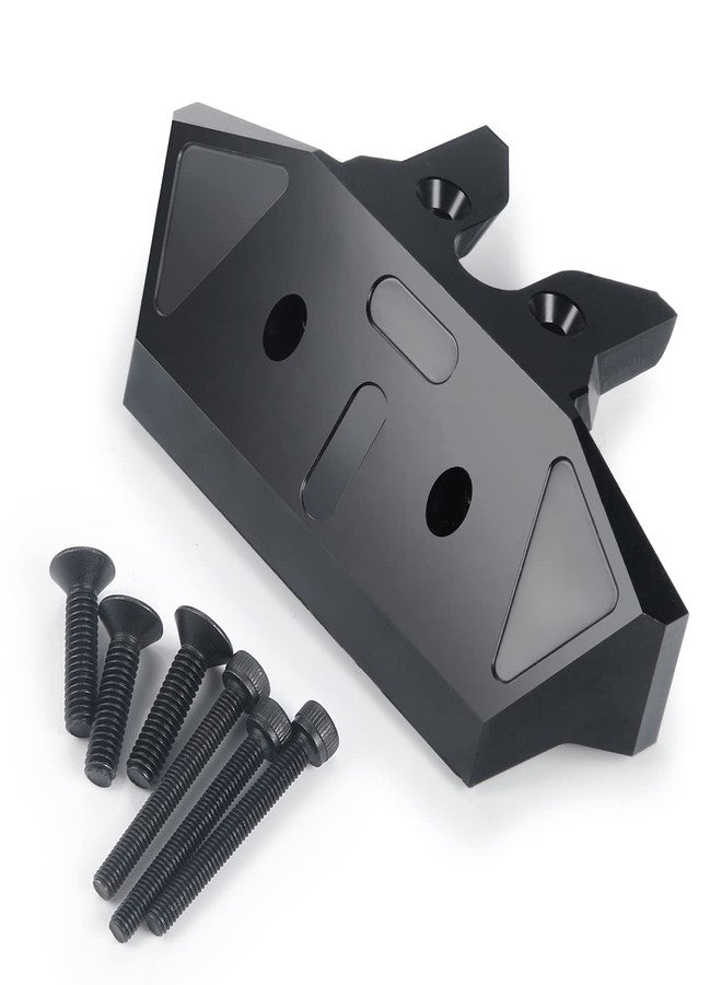 JGGZONE Aluminium Alloy Front + Rear Tie Bar Mount Bumper Protector Guard Compatible with Traxxas 1/8 Sledge 4WD Monster Truck Upgraded Parts, Black - Image 3
